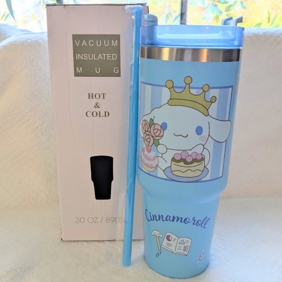 Queen Bee Boutique Other - 🆕 Custom Made Cinnamoroll Tumbler Blue 30 oz Tumbler NIB